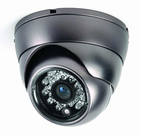 Színes vandálbiztos kültéri dome kamera, SONY CCD-vel