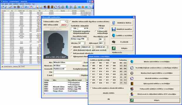 Szoftver, munkaid nyilvntart, <br/>Cryptex, OTIC, Predor, Soyal